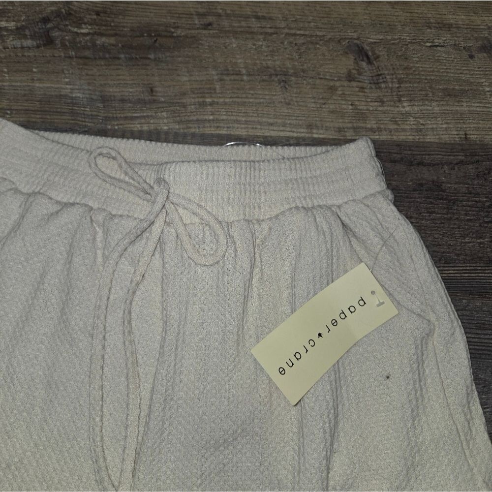 Paper Crane NEW NWT Elastic Waist Waffle Knit Shorts - Picture 4 of 7